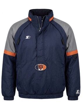 STARTER - Chicago Bears Pullover Jacket with Team Patch